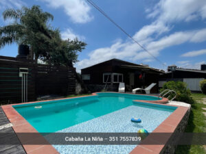 pileta cabaña la pinta